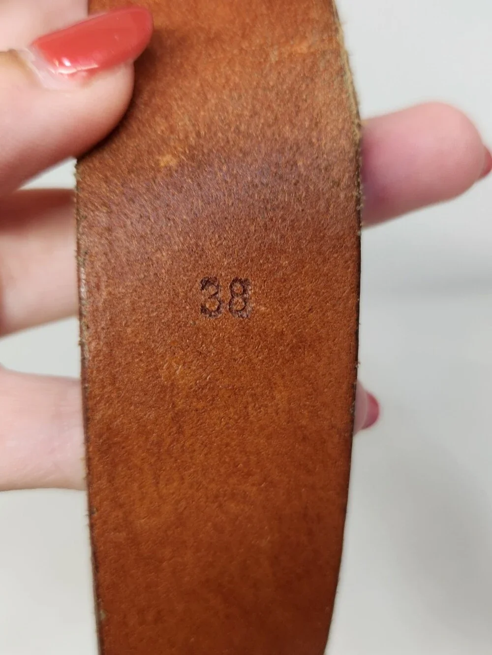 J. Crew Factory 38 Brown Leather Basic Belt